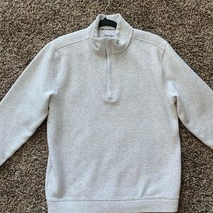 White Zip-Up Sweater